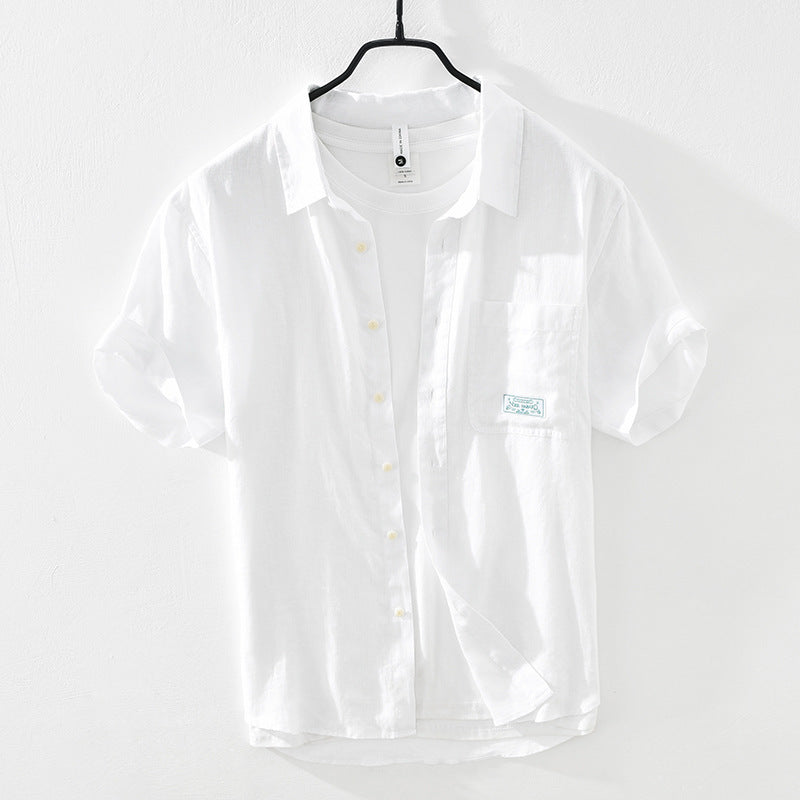 Men's Casual Cotton And Linen Shirts