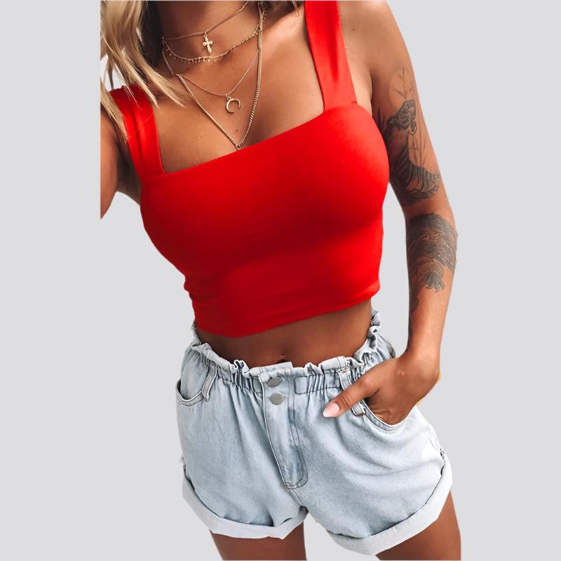 Fashion Women's T-shirt Crop Top