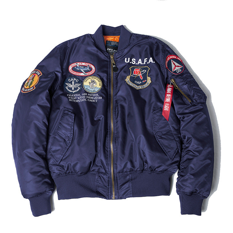 Fat Man Functional MA-1 Bomber Jacket Jacket Workwear Men