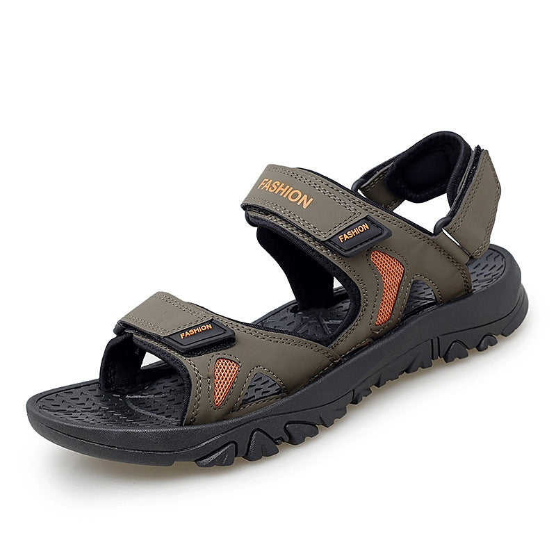 Velcro Sandals Men Summer Breathable Beach Shoes