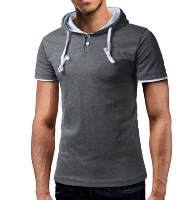 Mens Hoodie Slim T-Shirt