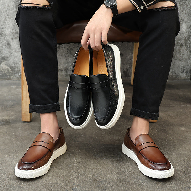 Breathable British Style Loafers Men