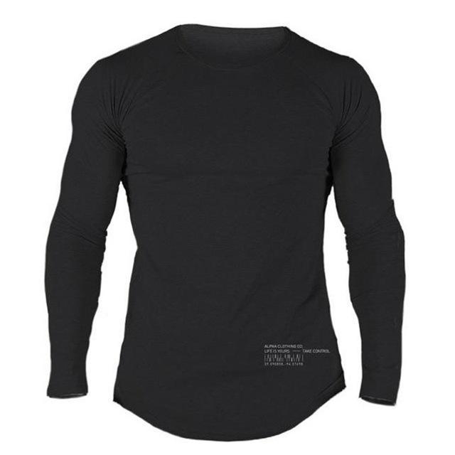 Men Long Sleeves Fitness Tees