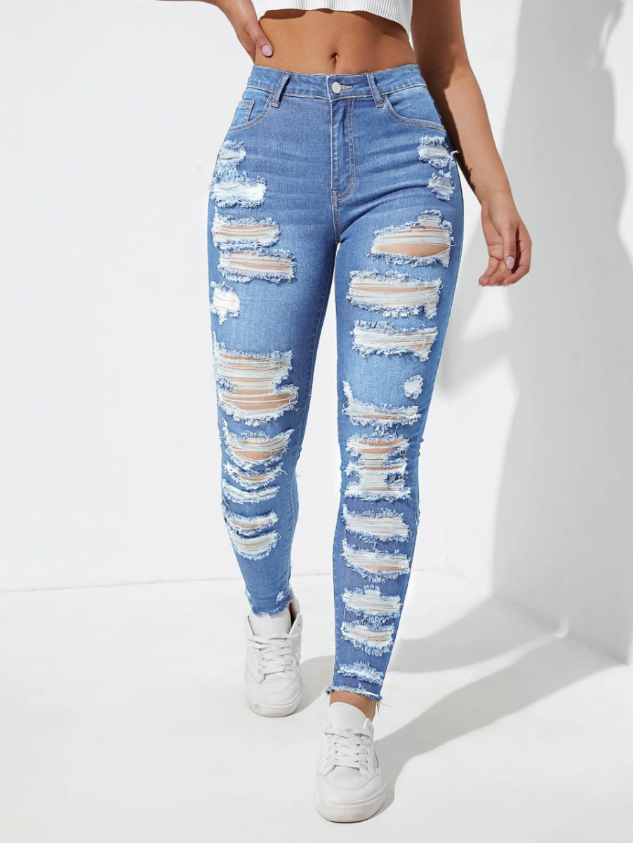 All-match Skinny Denim Trousers For Women