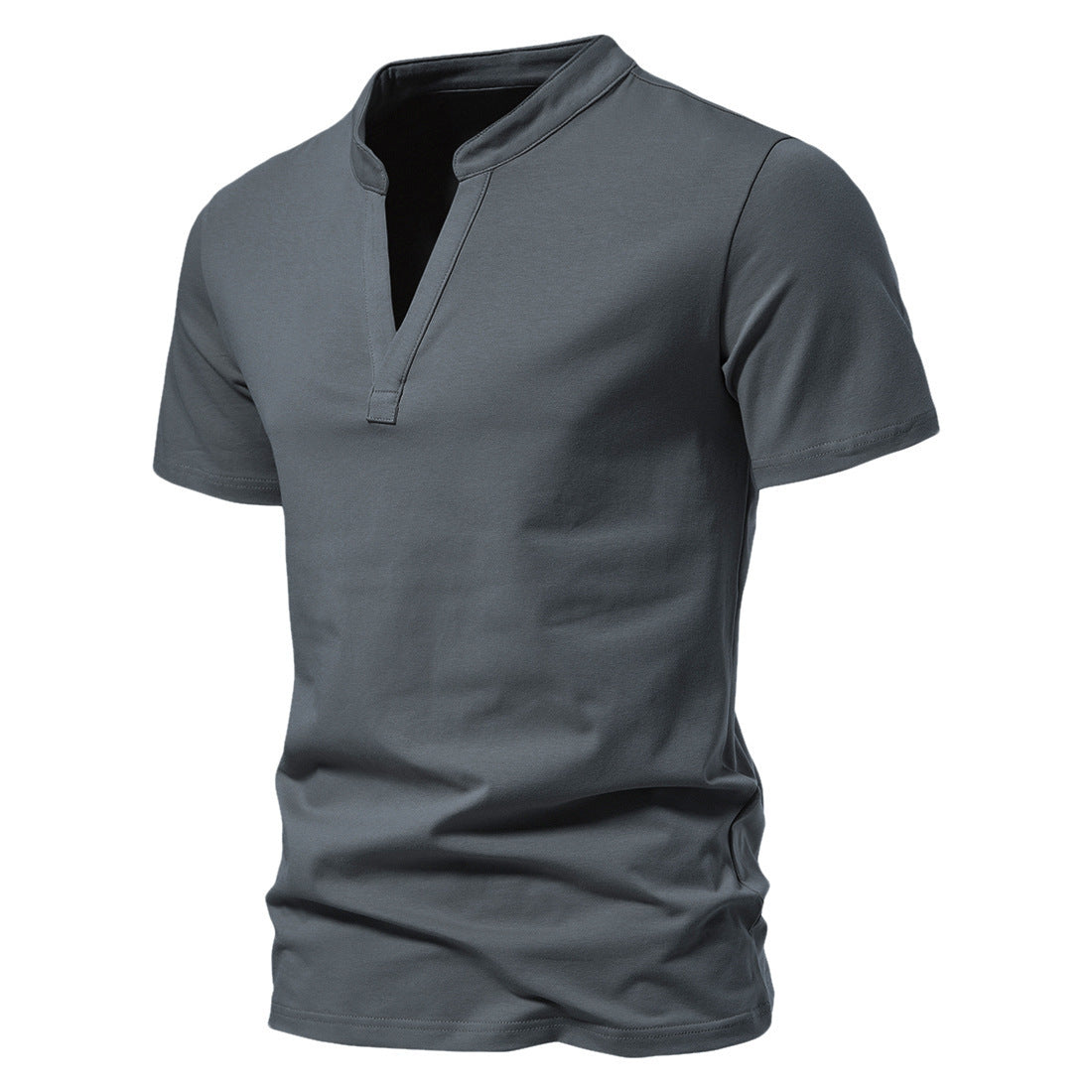 Men's Deep V-neck Short-sleeved T-shirt Stretch Bottoming Shirt