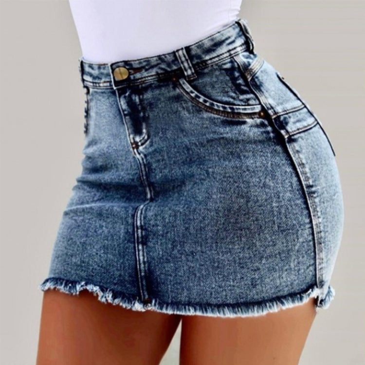 High Waist Sexy Pencil Jeans Skirt