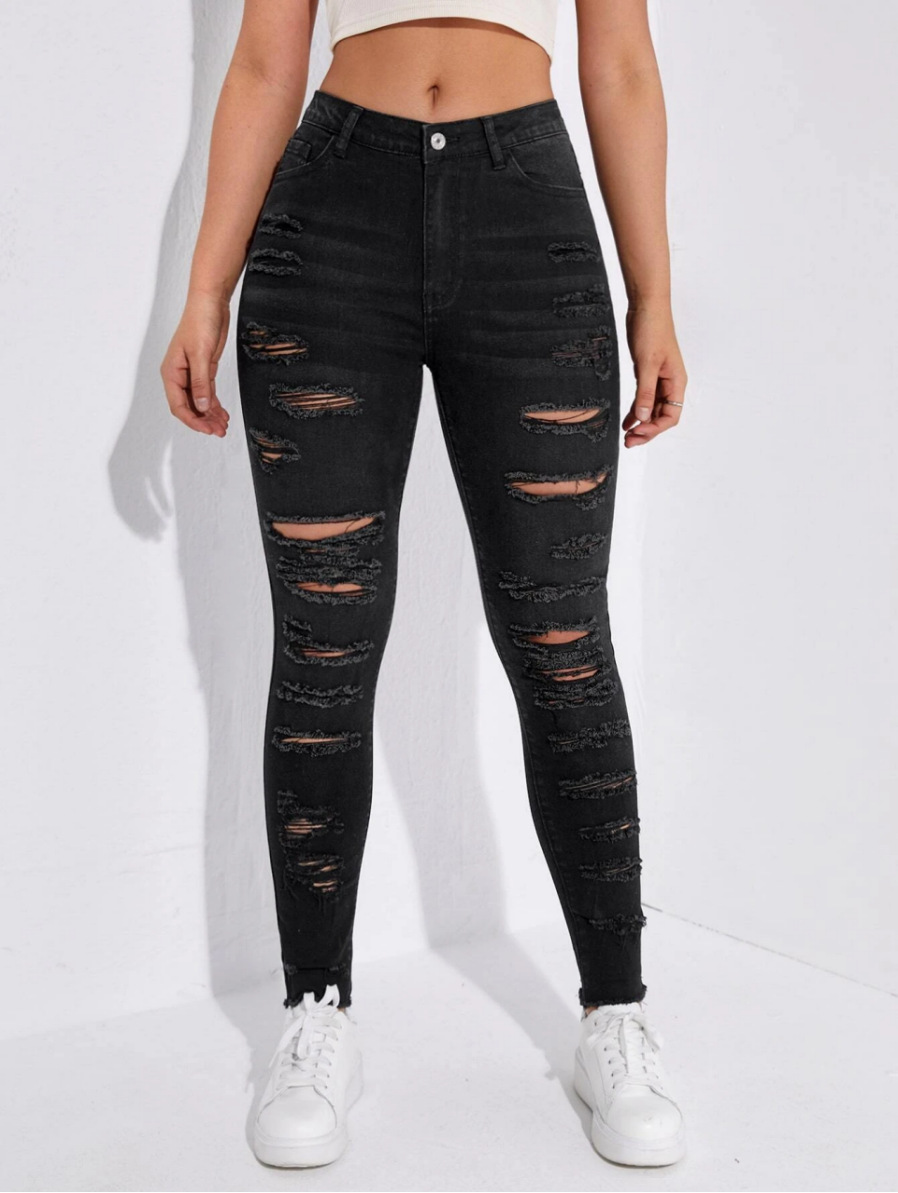 All-match Skinny Denim Trousers For Women