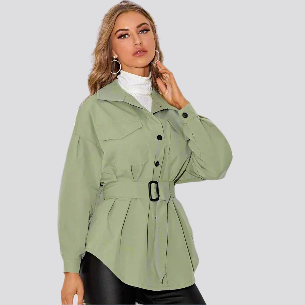 Fashion Macaron Solid Color Shirt Jacket