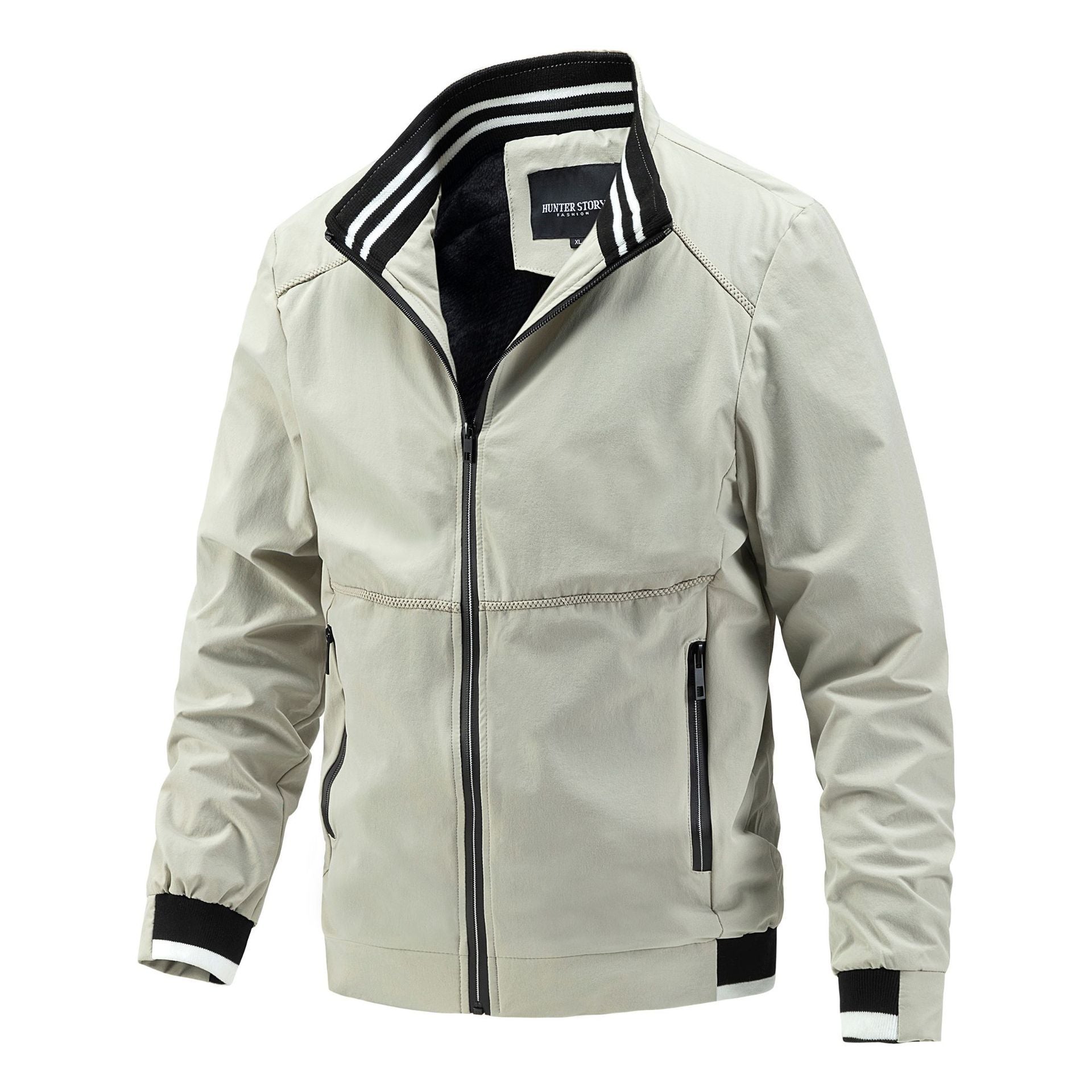 Stand-up Collar Casual Sports Jacket Men Windbreaker