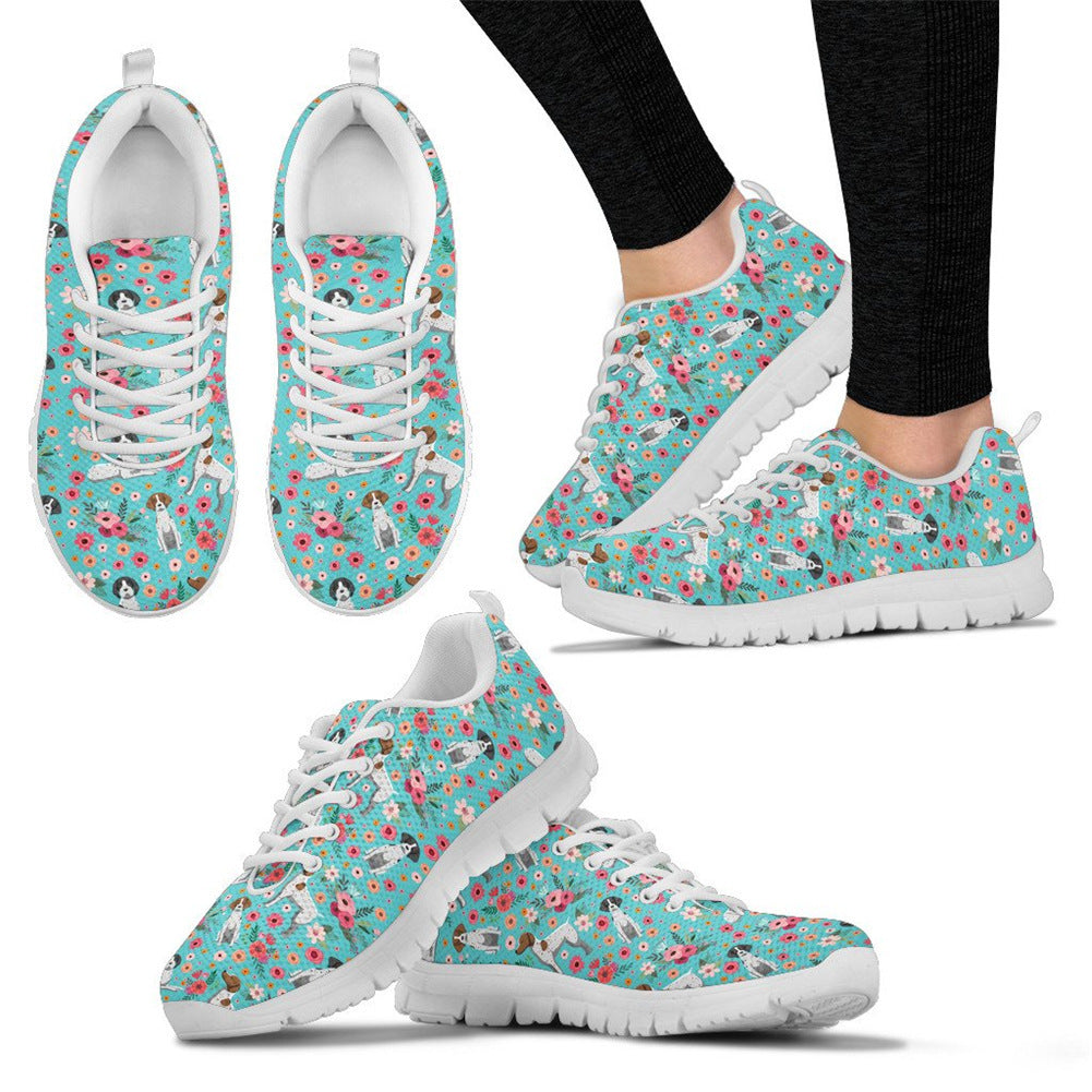 New Sausage Dog Sneakers Printed Animal Mesh Casual Shoes Walking Shoe Customized