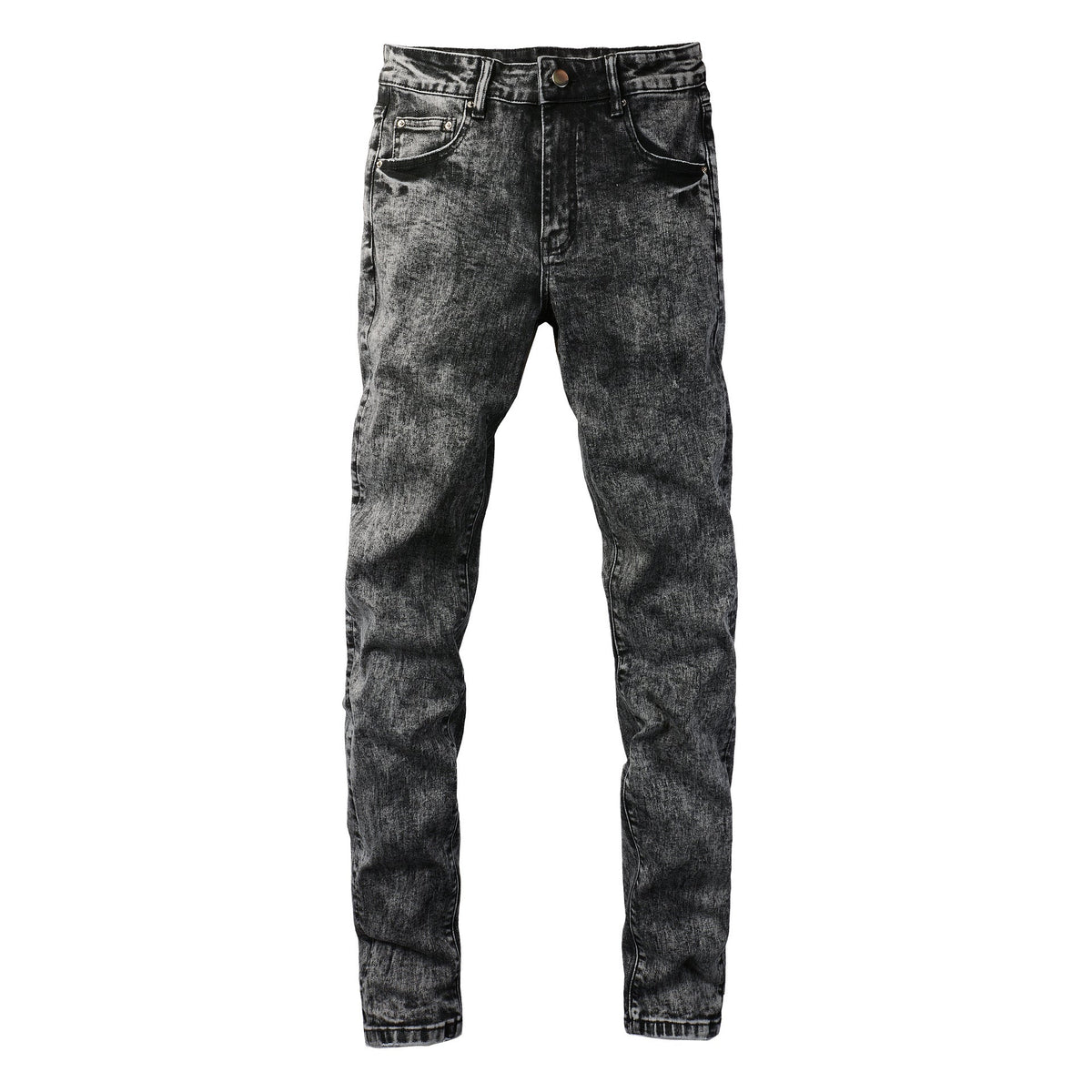 Men's Retro Fried Sand Craft Smoky Gray Stretch Slim Fit Skinny Jeans