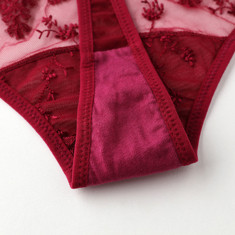 Sexy ladies embroidered panties