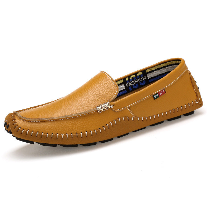 Hand-stitched loafers with large soft soles