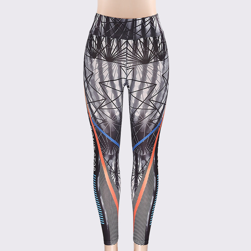 Don't Stop Letter Print Fitness Women Leggings 3D Printed Slim Jeggings High Waist Sporting Leggings Elastic Skinny Long Pants