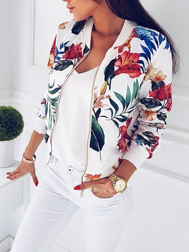 New hot women's color fashion autumn jacket jacket short paragraph