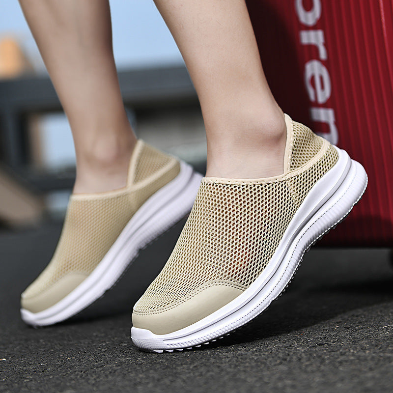 Men Shoes Slip On Lazy Shoes Breathable Mesh Sandals Slippers Lightweight Sneakers Tenis Feminino Zapatos