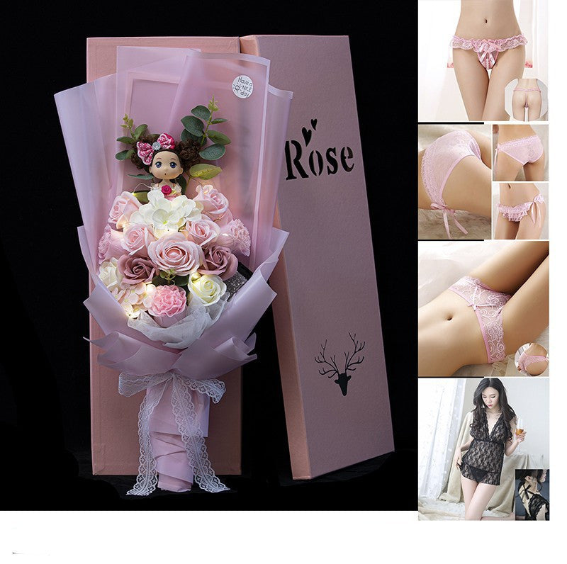 Practical Birthday Gift Rose Panties Bouquet