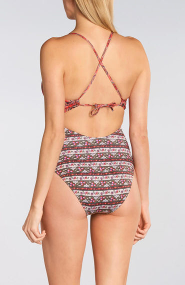 Printed women's one-piece swimsuit