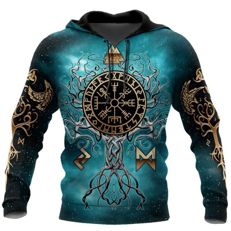 Hoodies For Men Cool Animal Print Street Trend