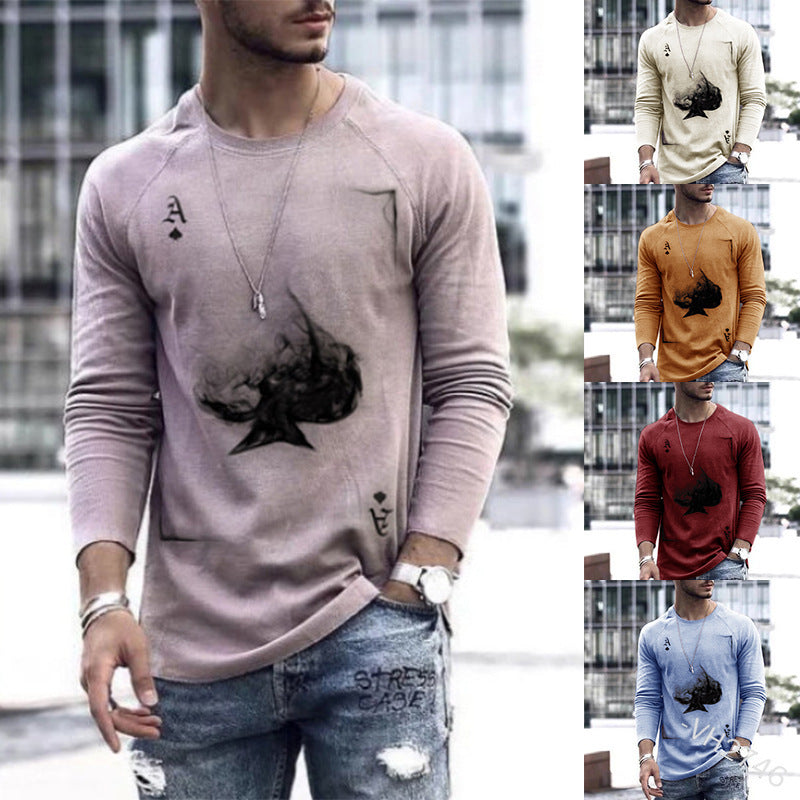 Men's Spring Long-Sleeve Loose Autumn T-Shirts