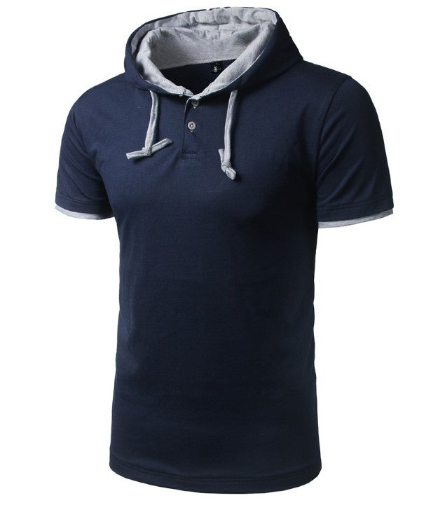 Mens Hoodie Slim T-Shirt