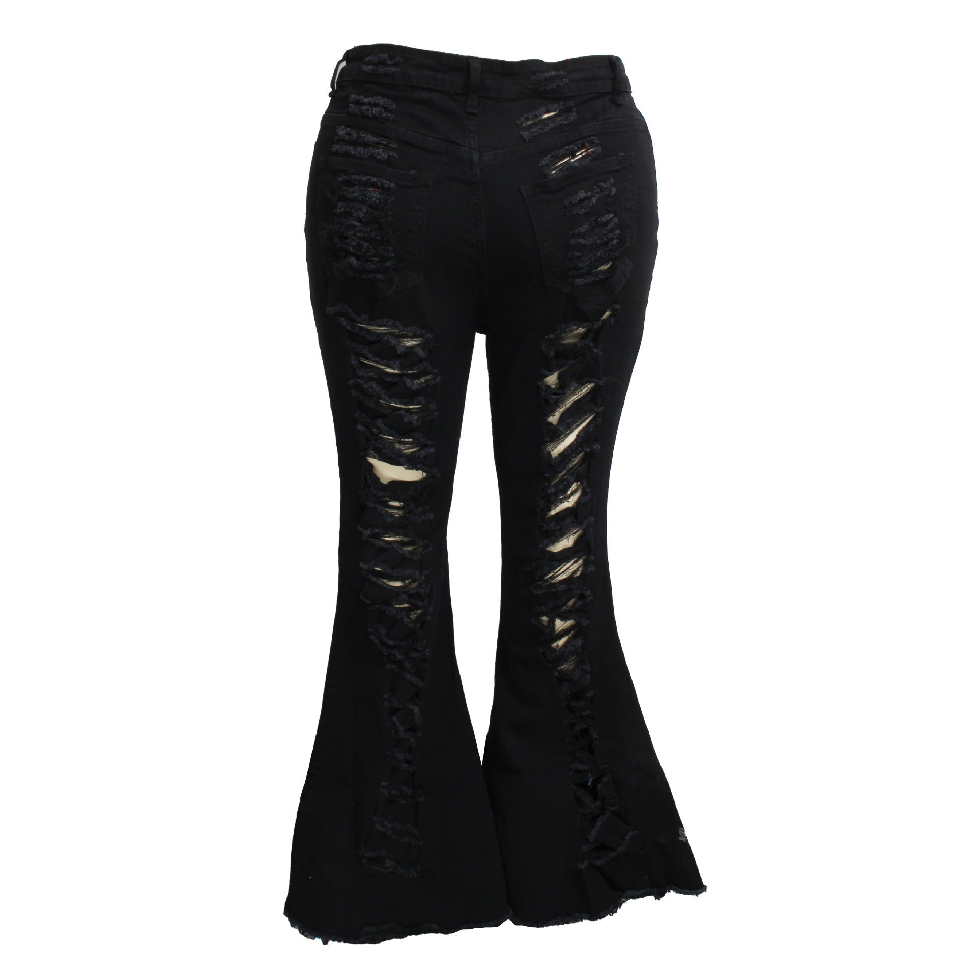 Fashion Trendy Unique Jeans Stretch Plus Size Bell-bottom Pants