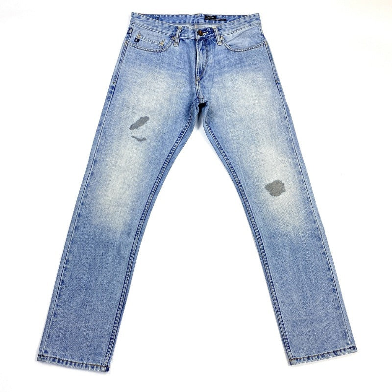 New Casual Loose Straight Leg Trend Frayed Jeans Men