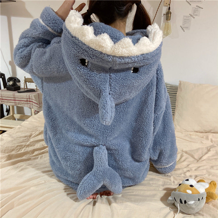 Autumn And Winter Cute Hooded Home Service Suit