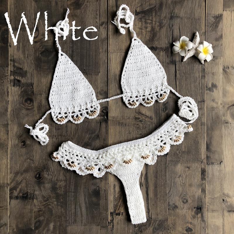 Beach Bikini Handmade Accessories Split Swimsuit