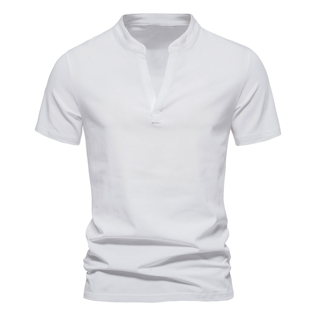 Men's Deep V-neck Short-sleeved T-shirt Stretch Bottoming Shirt