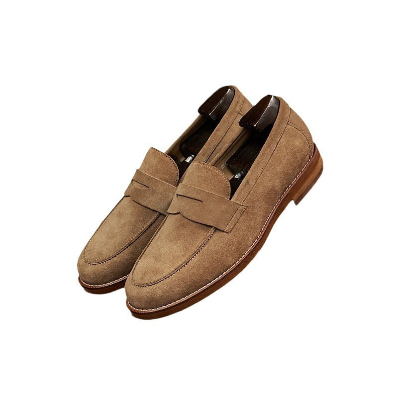 Retro Loafers Genuine Leather Handmade Leisure