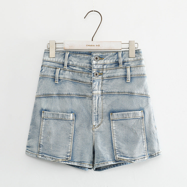 Denim shorts hot pants women