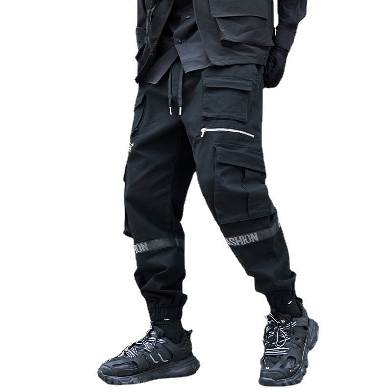 Men's Loose Plus Size Mechanical Style Trousers