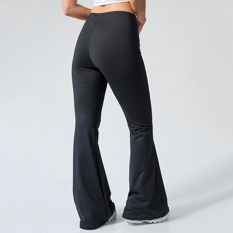 Abdominal-shaping Slimming Bell-bottom Pants Clothing Fashion Sports High Waist