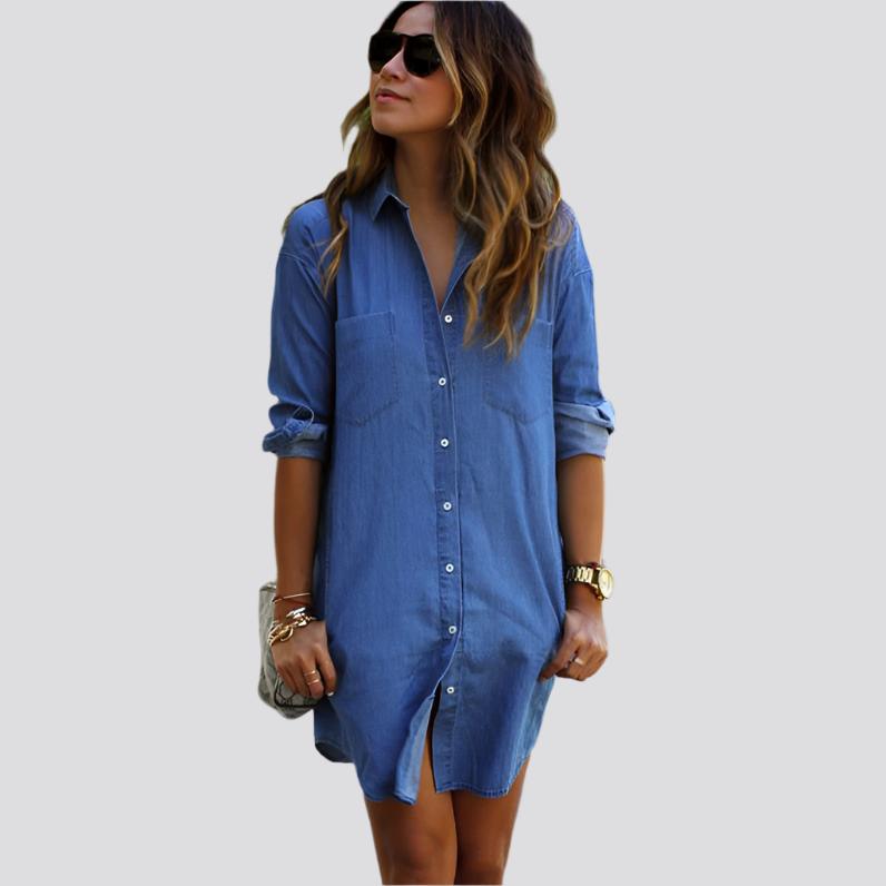 Mila - Casual Denim Dress