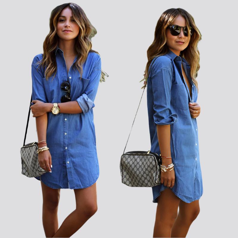 Mila - Casual Denim Dress