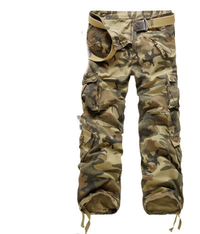 Camouflage cargo trousers