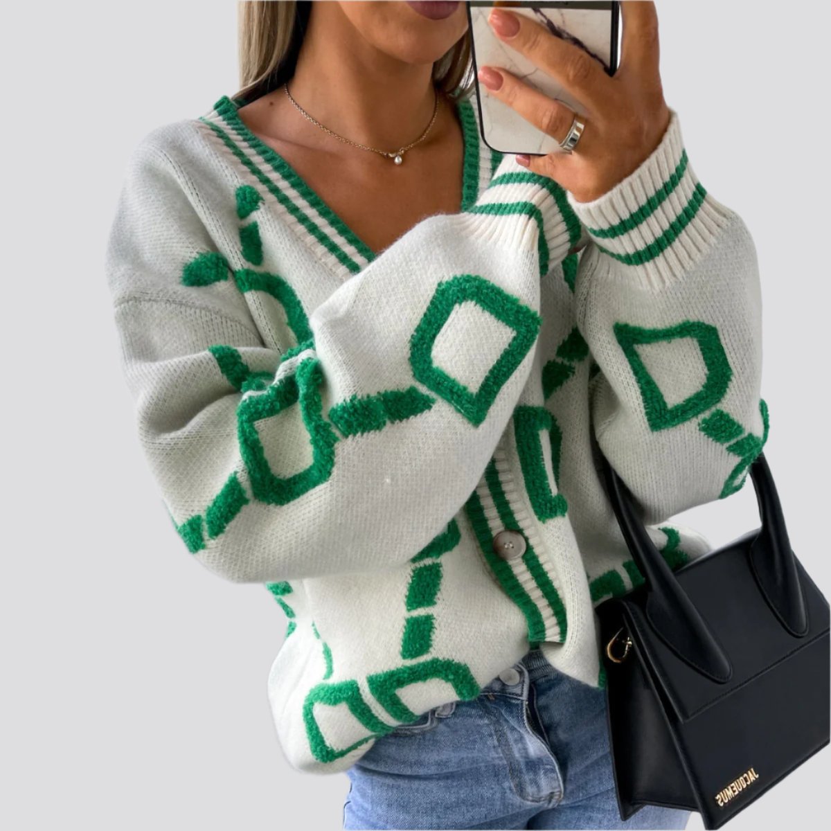 Knitted Loose Sweater Jacket Sweater Cardigan