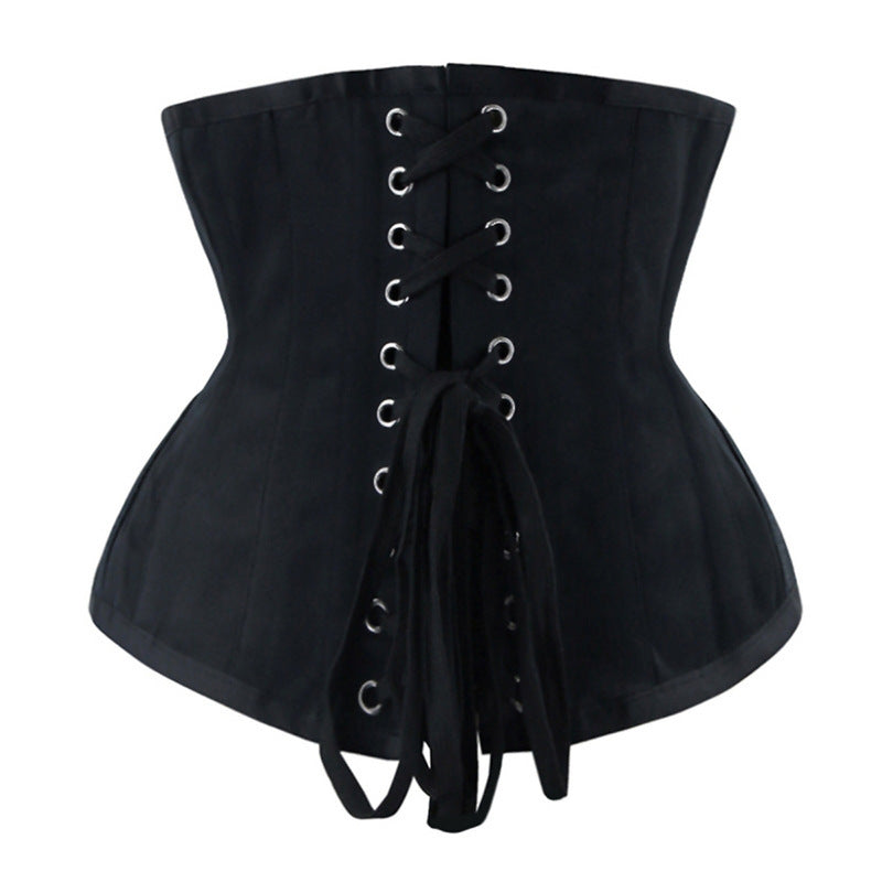 Short Breathable Court Corset Gothic Embroidered Shapewear