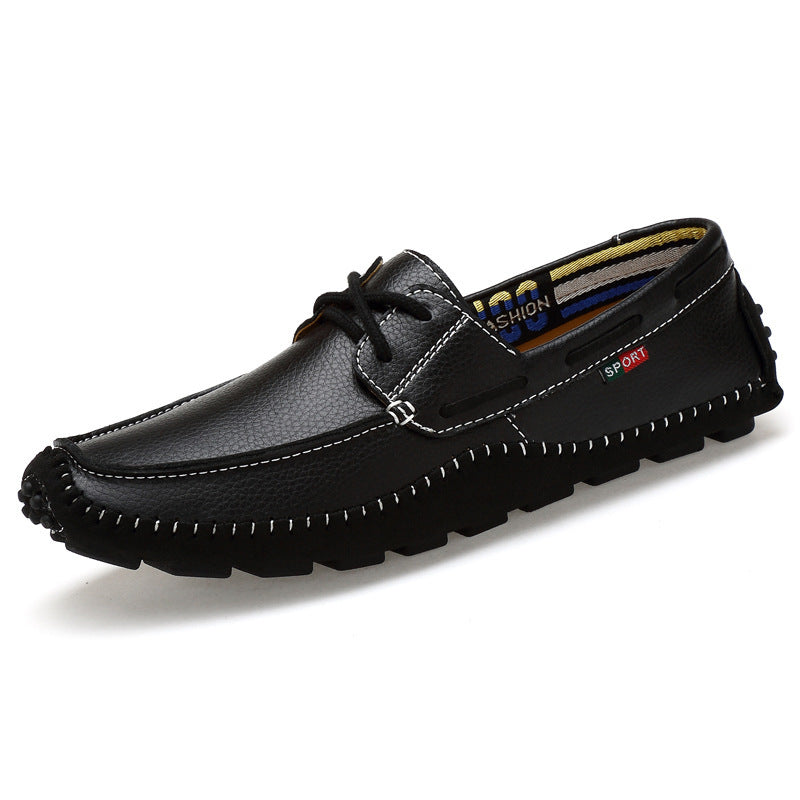 Hand-stitched loafers with large soft soles