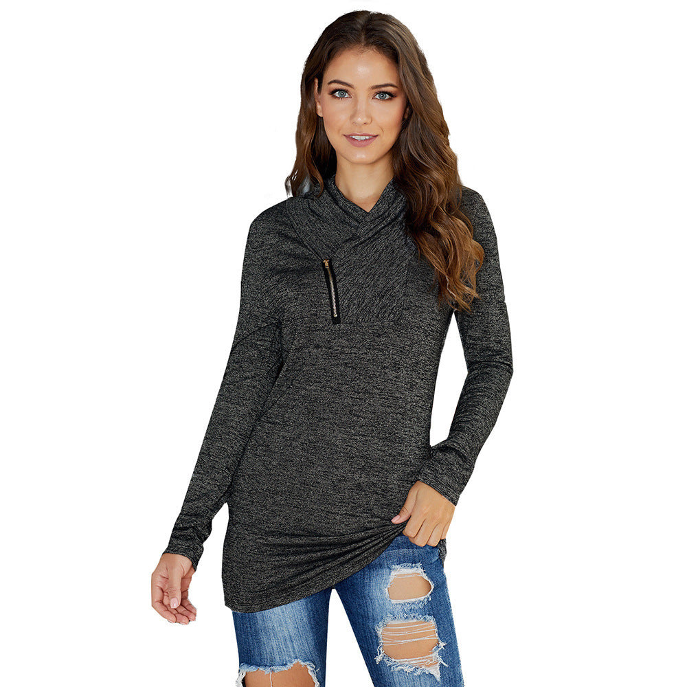 Sweater women solid color wild women