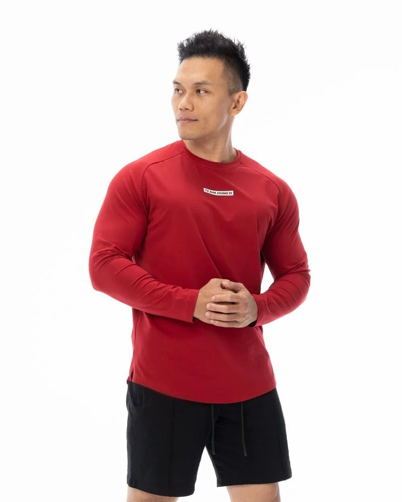 Fashion Sports Fitness Long Sleeve T-shirt Men