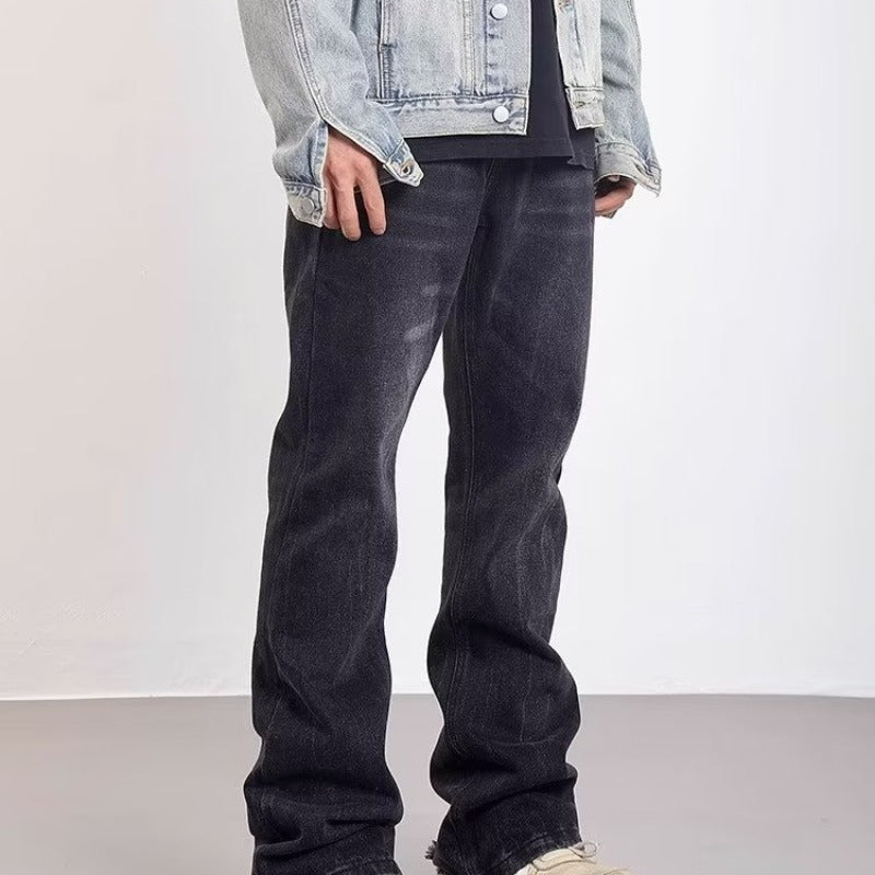 Washed White Distressed Skinny Jeans For Men