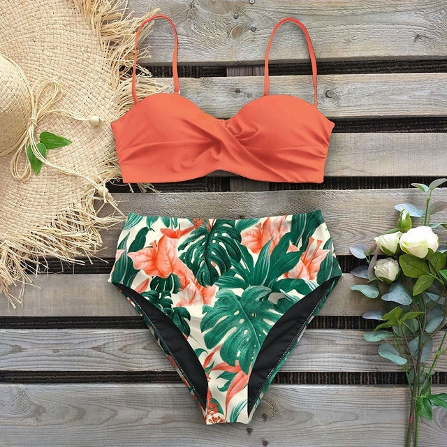 Bikini Swimwear Swimsuit Swim Suit Women Woman High Waist