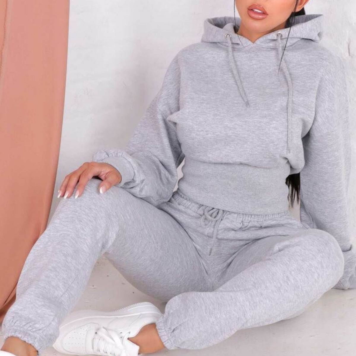 Hooded Sweater Two Piece Set