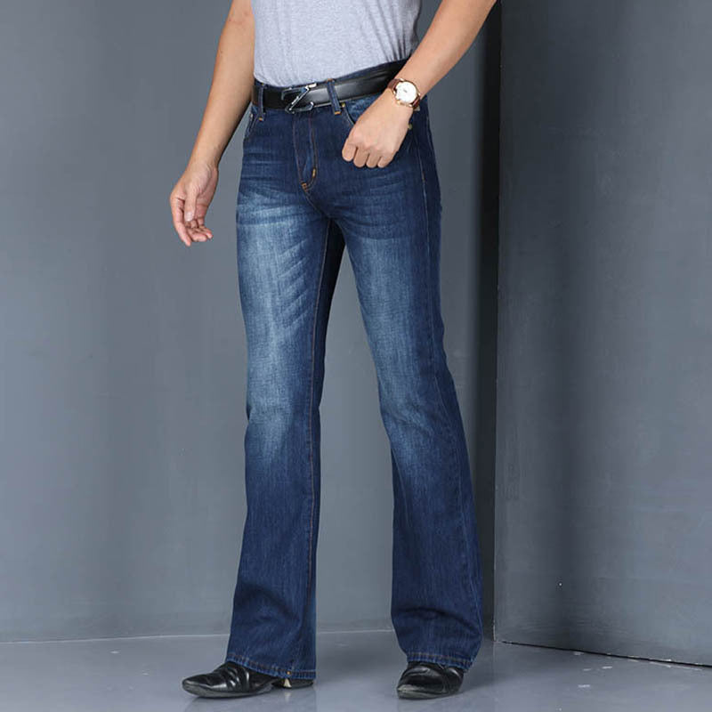 Men's Flared Long Loose Fit Jeans