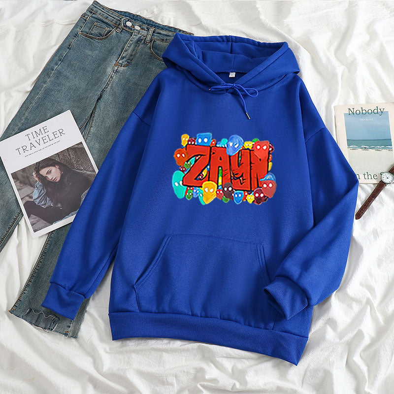 Color Art ZAYN Printed Letter Hoodie Hoodies For Men And Women