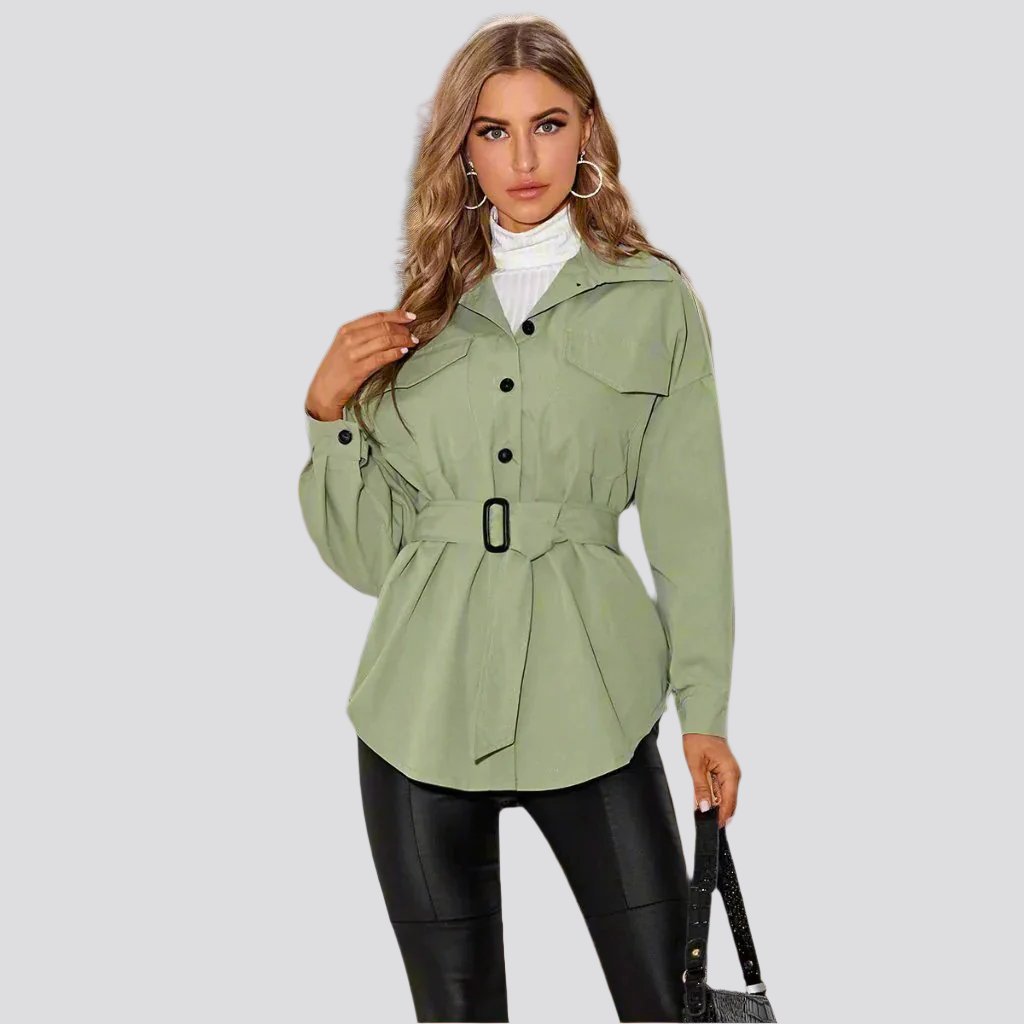 Fashion Macaron Solid Color Shirt Jacket