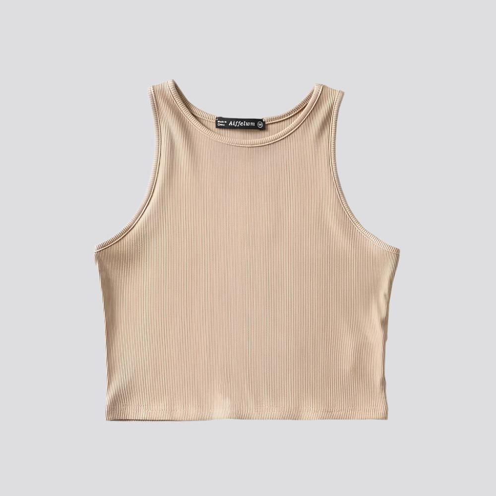 Women's Solid Color Fitness Sports Jersey Tank Top