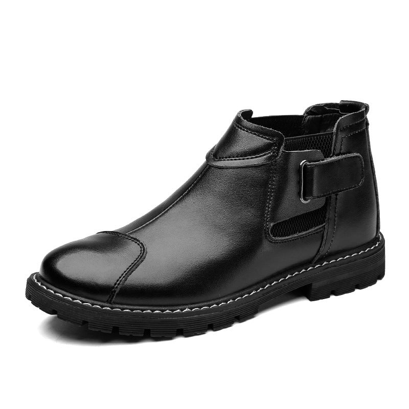 Trendy Retro Tooling Boots Sleeve Leather Boots Men